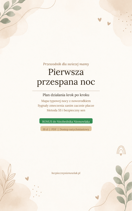 Plan na pierwszą przespaną noc
